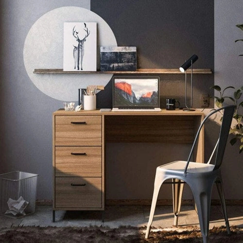 PABELLON – Mid Century style Three Drawer Work Desk