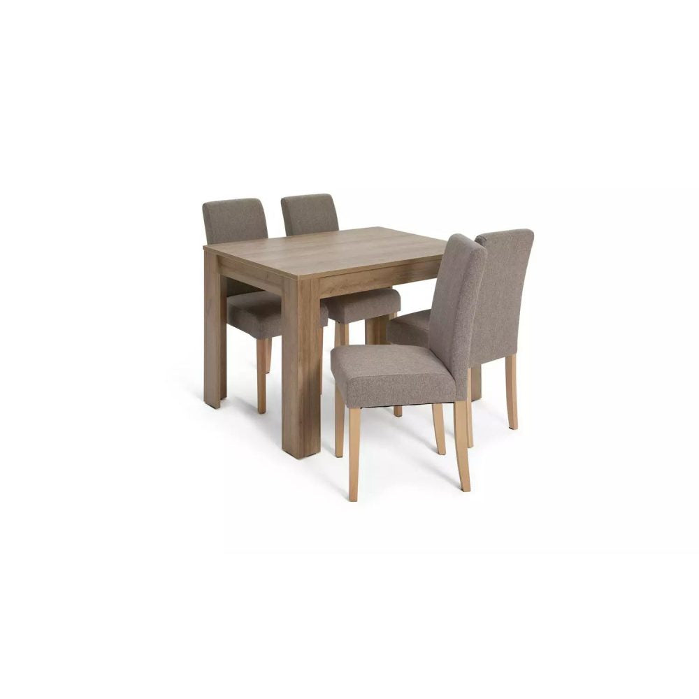 NEVADA - Oak Brown & Grey Contemporary Style Dining Table Set