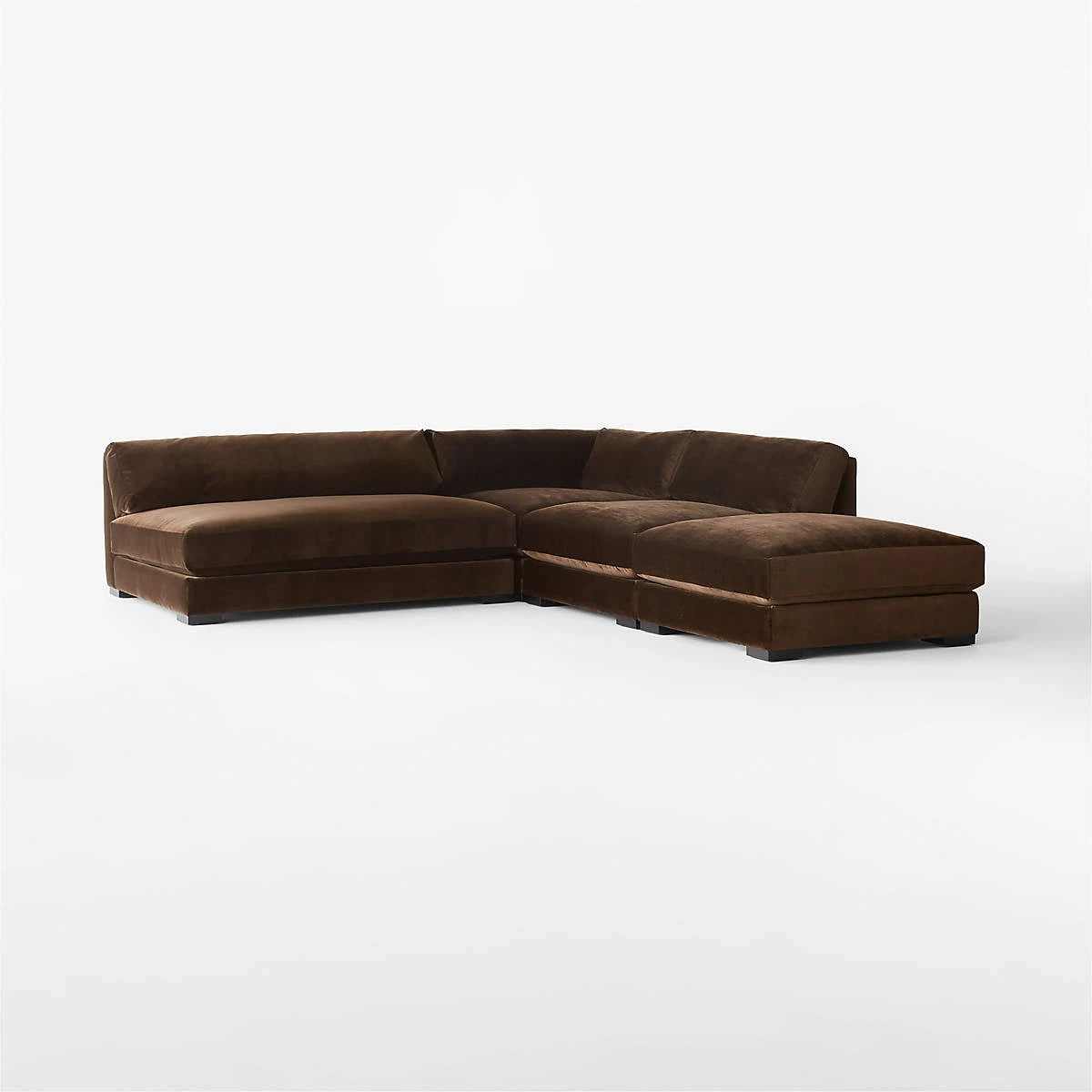 MIRAY – Dark Brown Sectional Sofa