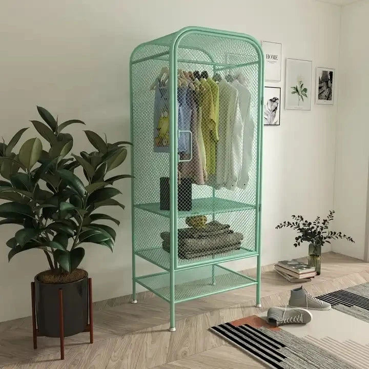 MINTY – Single Door Iron Wardrobe