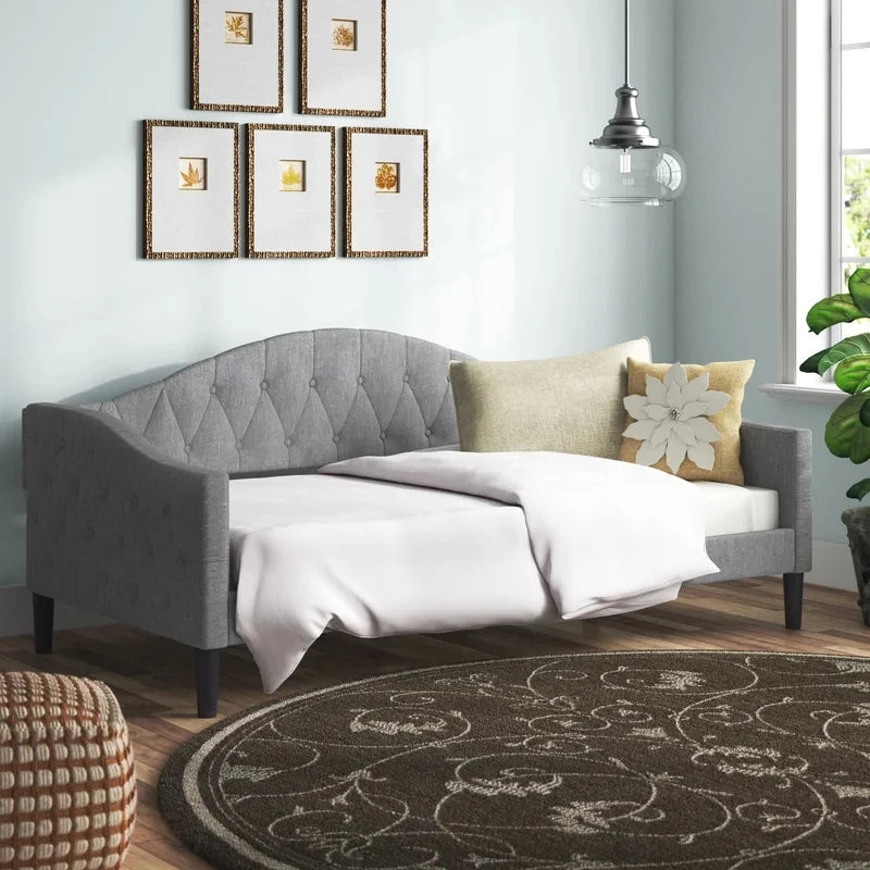 ADEN – Grey Button Tufted Daybed