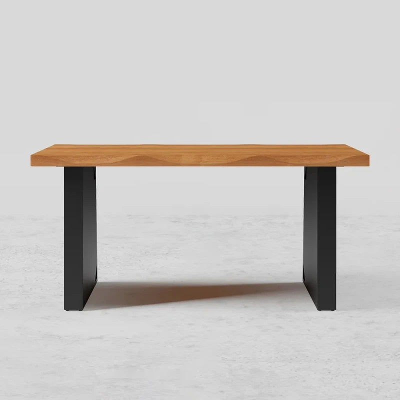 ABIR – Black & Brown Manager Table with Squiggly Details