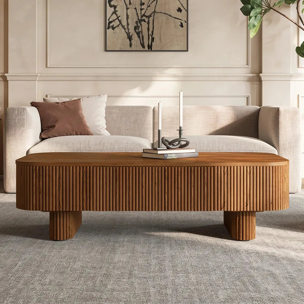HIDEY – Ultra Modern Curved Edge Storage Coffee Table