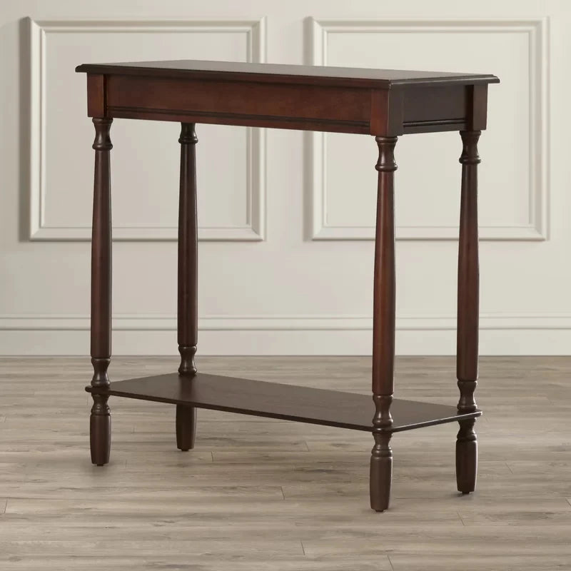 AMES – Walnut Brown High Gloss Finish Console Table