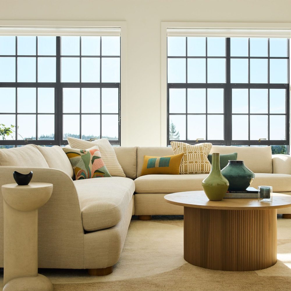 ARBOR - Round Reed Base Coffee Table