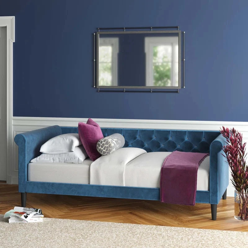ADEL – Lavish Blue Velvet Day Bed