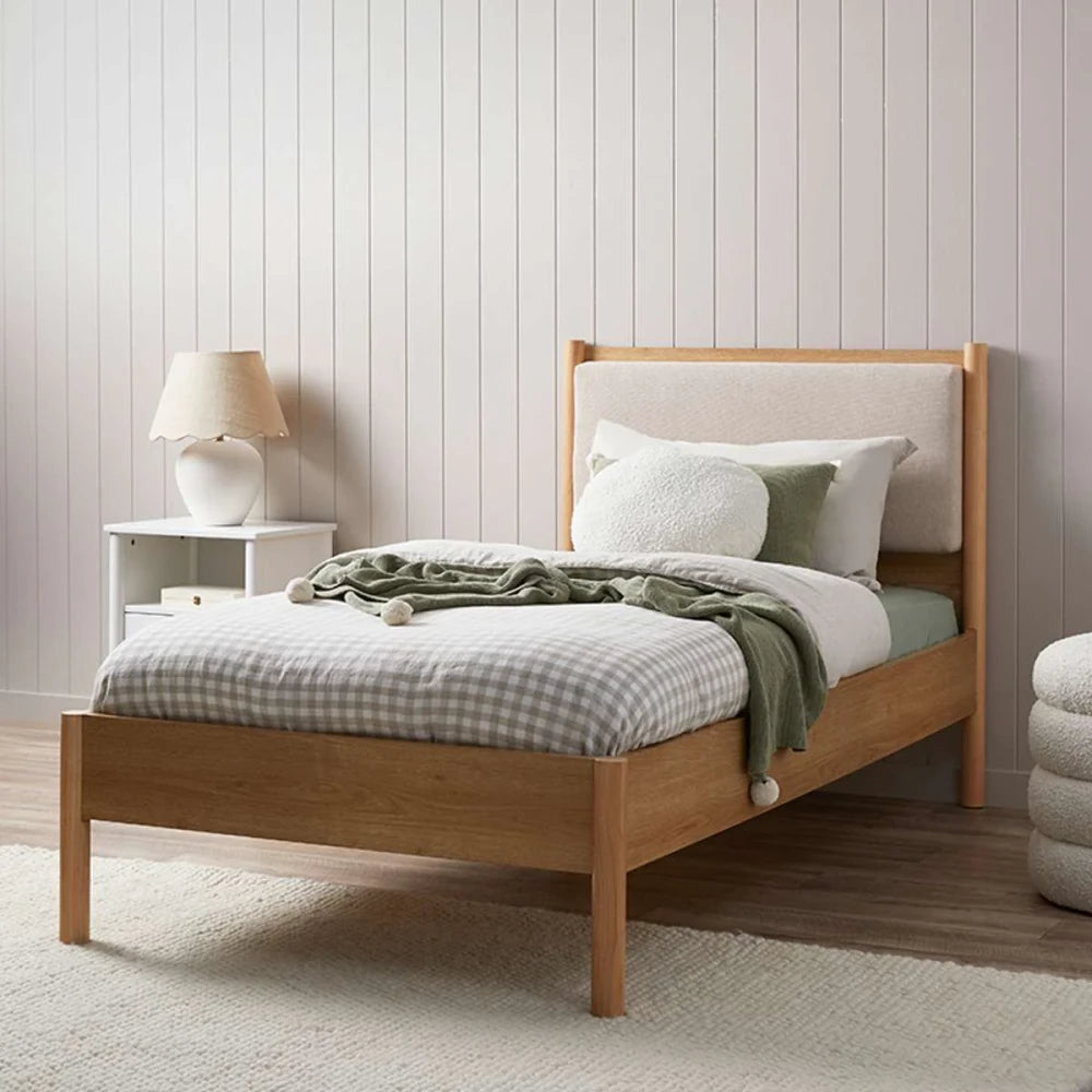 DRIFT – Oak Brown Polish Finish Kids Bed