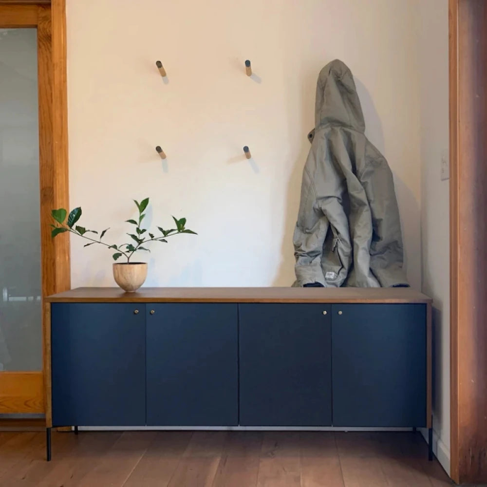 HILSDALE – Walnut Brown & Oxford Blue Side Board