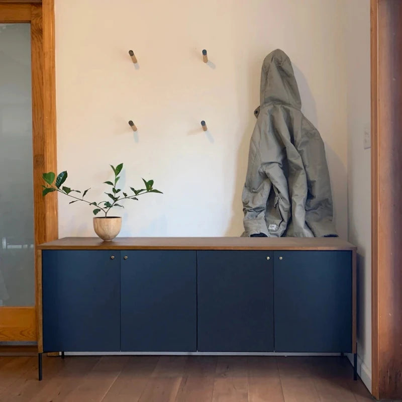 HILSDALE – Walnut Brown & Oxford Blue Side Board