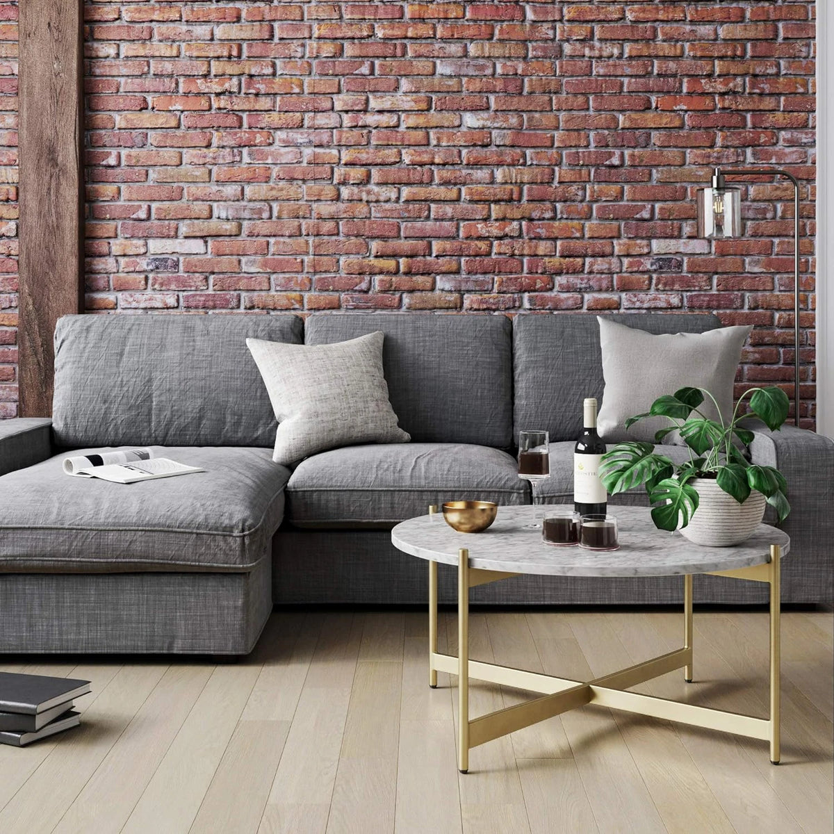 METTLE – X Frame Round Coffee Table