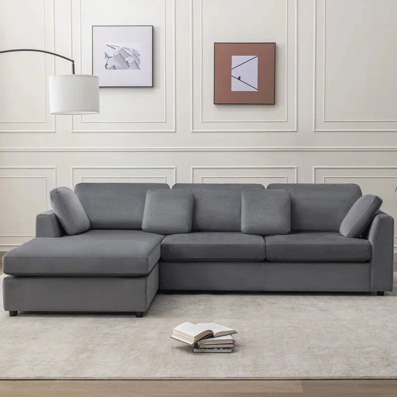 GROOVE – Grey L Shape Sofa with Daybed