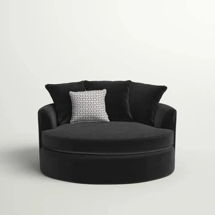 TOSSBAL – Round Barrel Chair with Comfy Cushions
