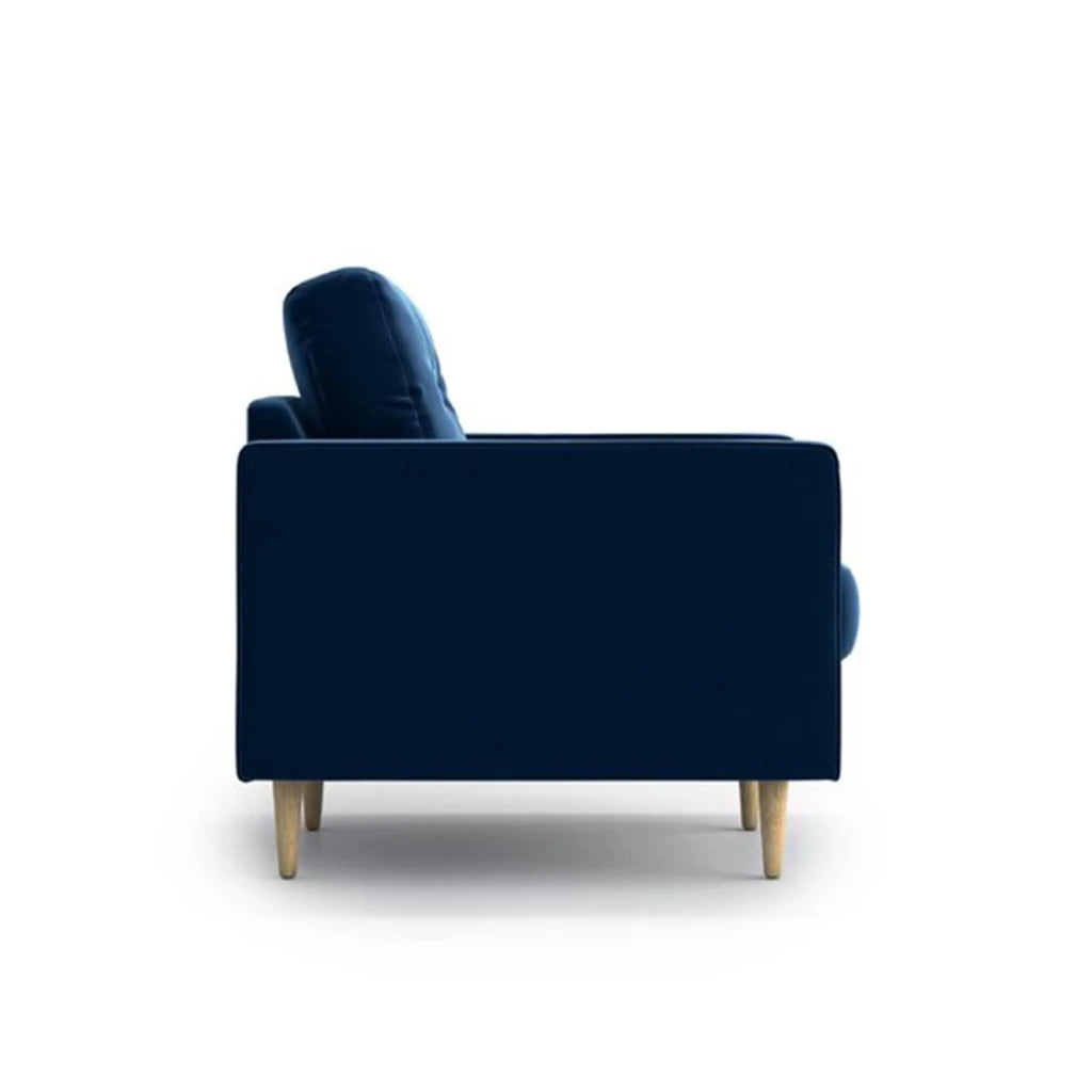 CHERISH – Elegant Blue Button Tufted Sofa Chair