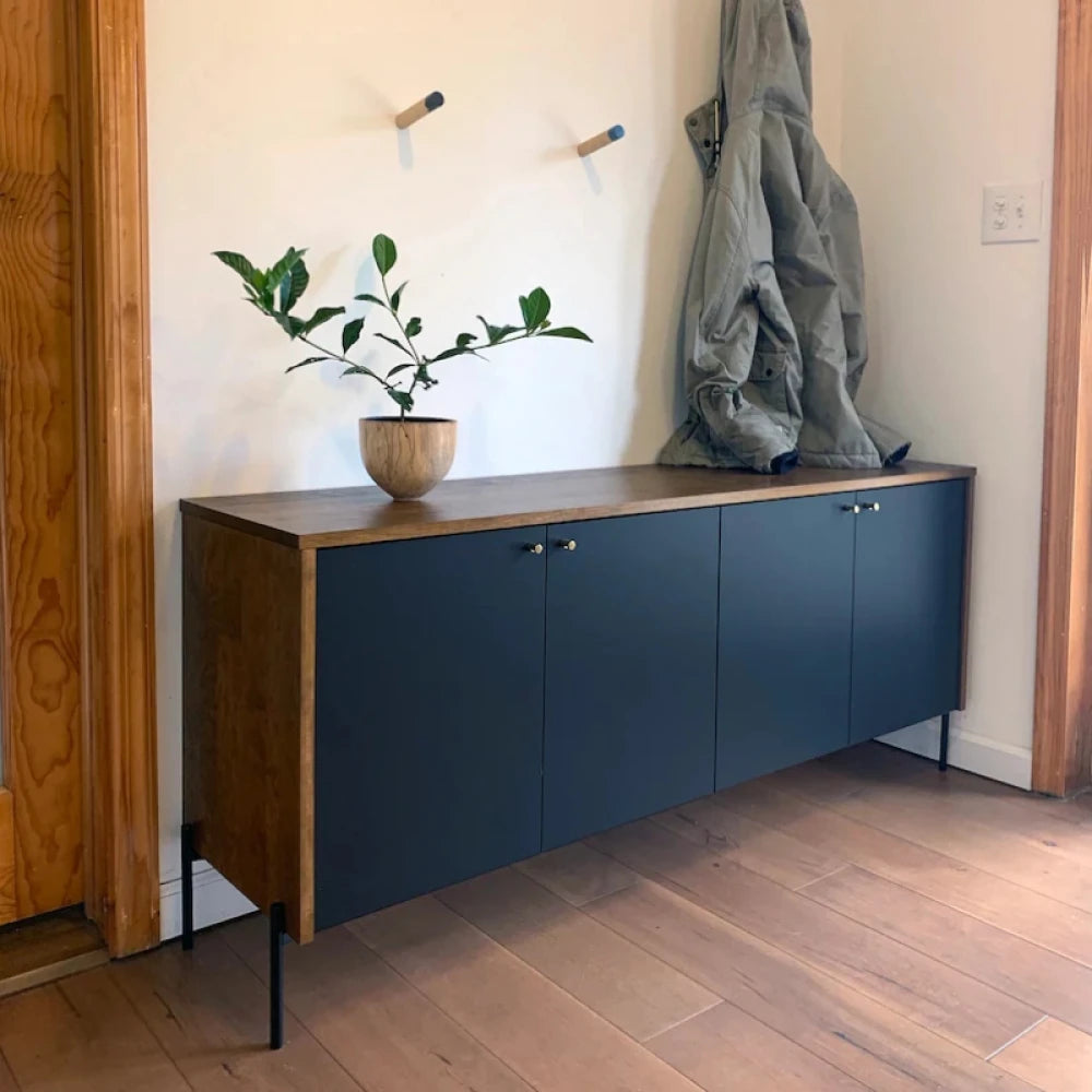HILSDALE – Walnut Brown & Oxford Blue Side Board
