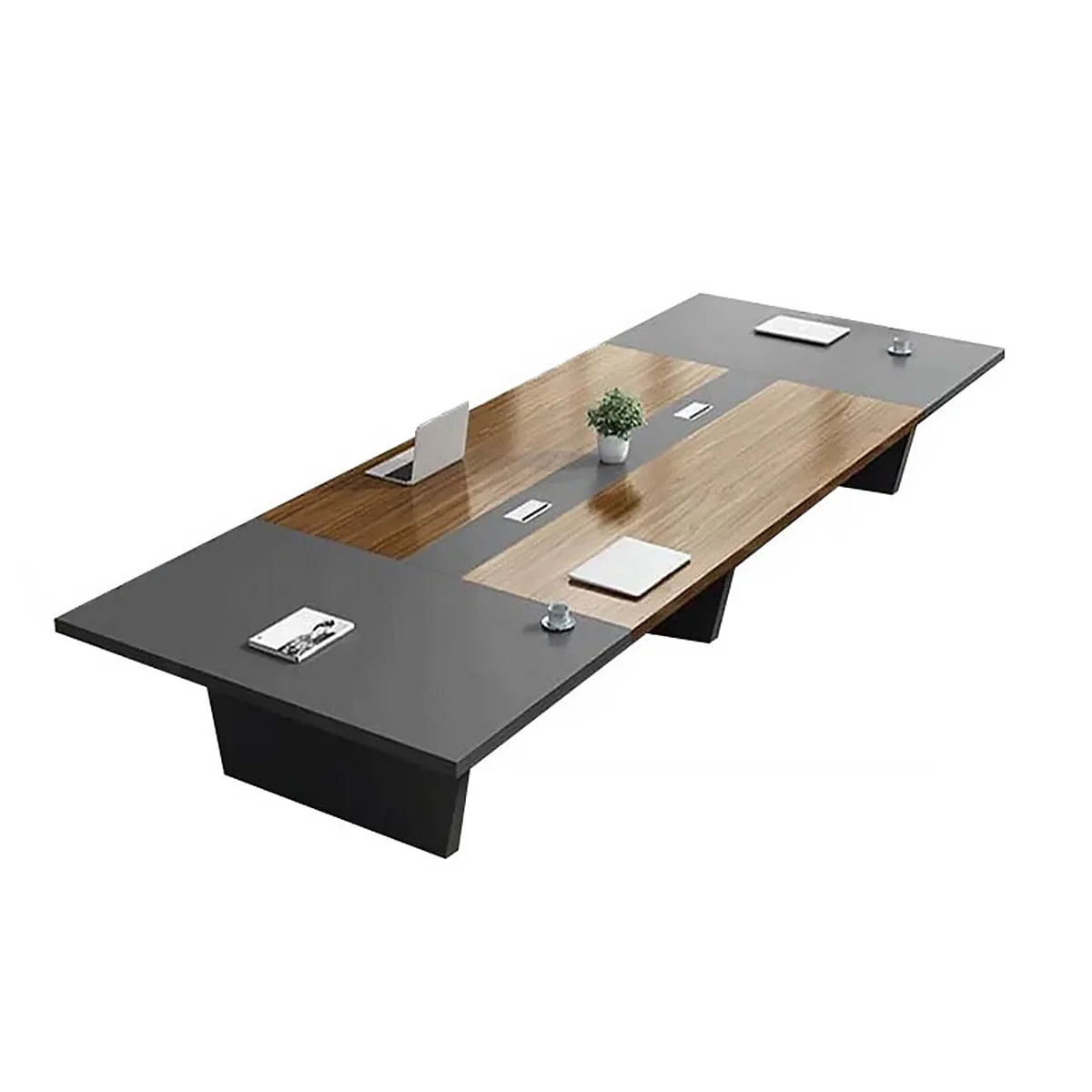 QUORUM – Black & Brown Contemporary Design Ten Persons Conference Table