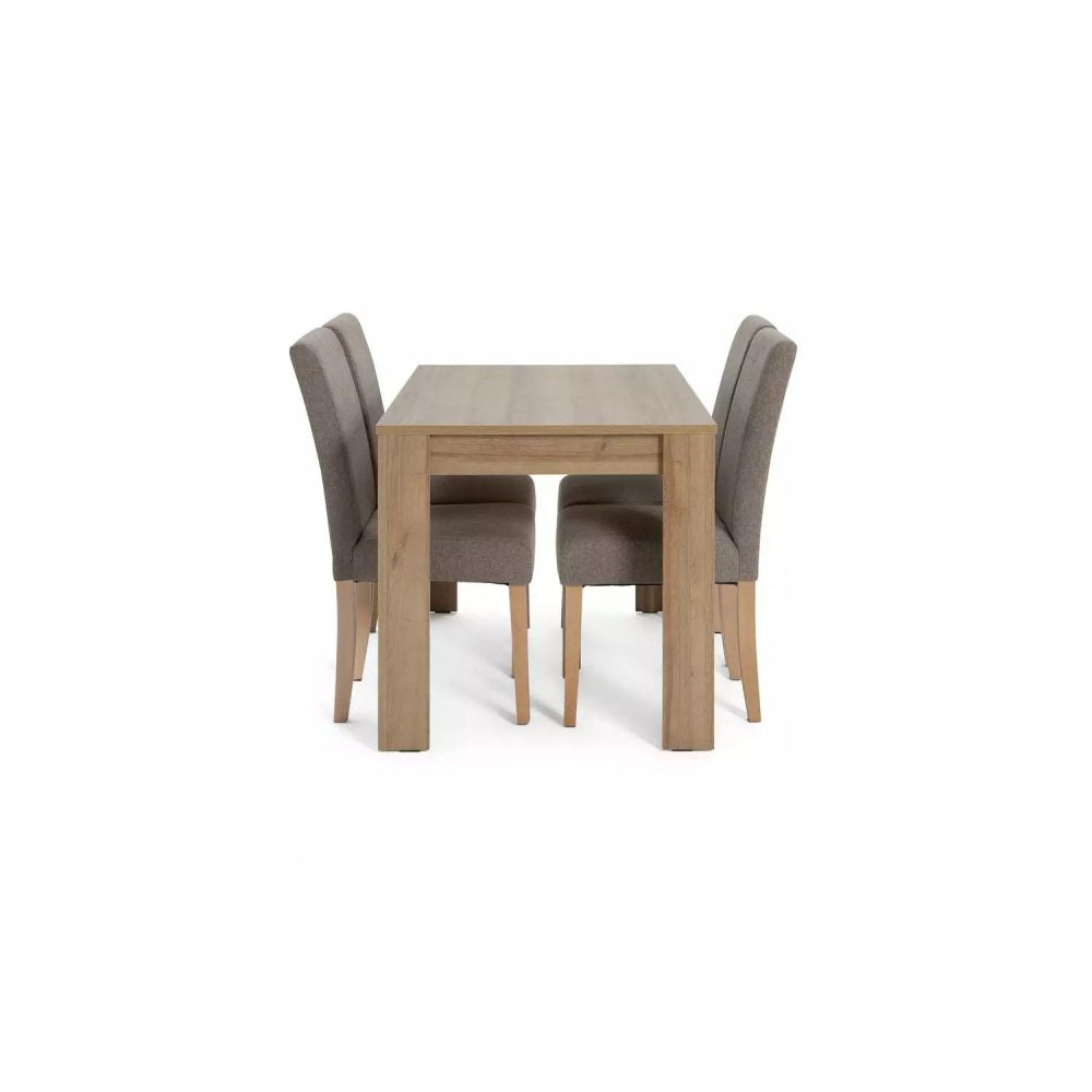 NEVADA - Oak Brown & Grey Contemporary Style Dining Table Set