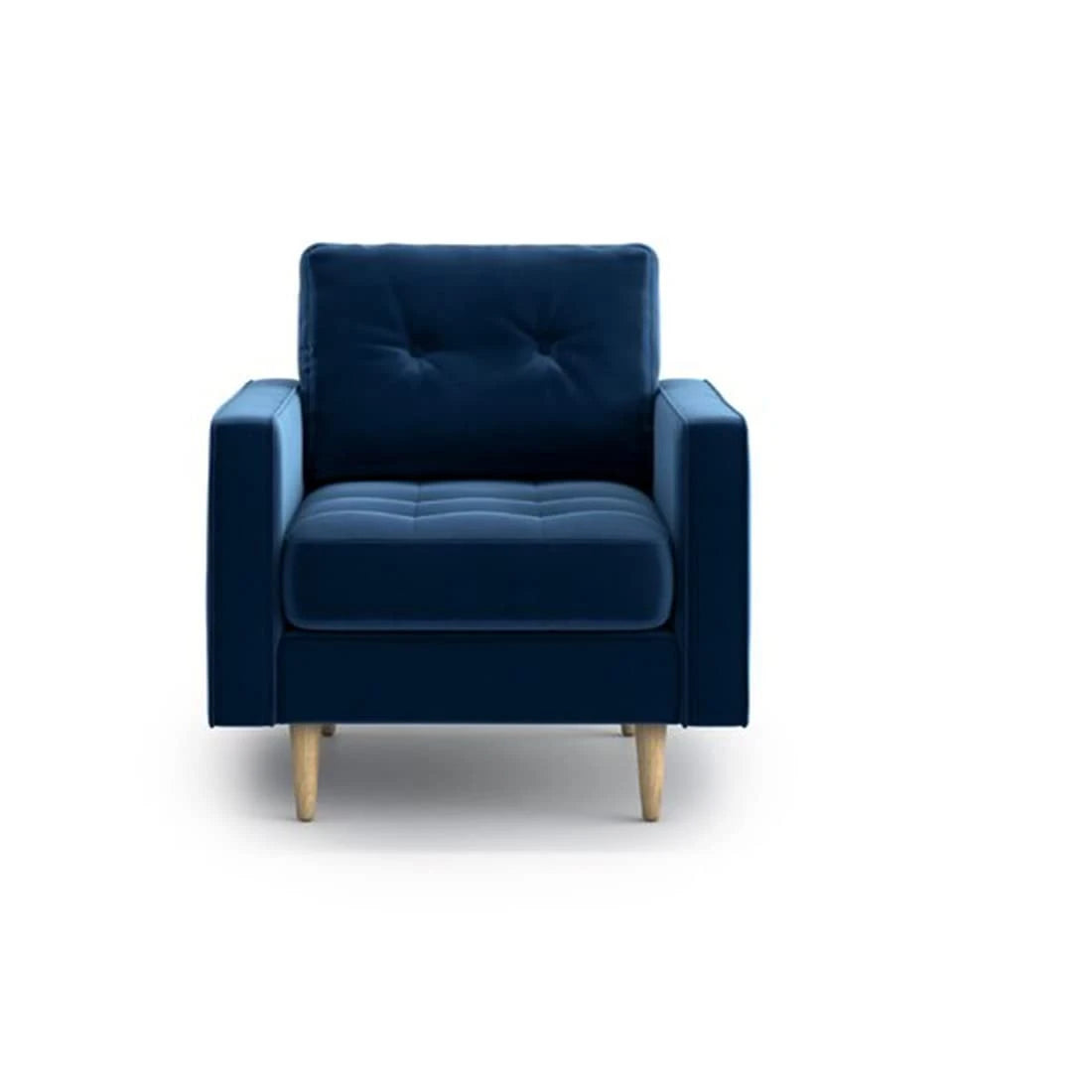 CHERISH – Elegant Blue Button Tufted Sofa Chair