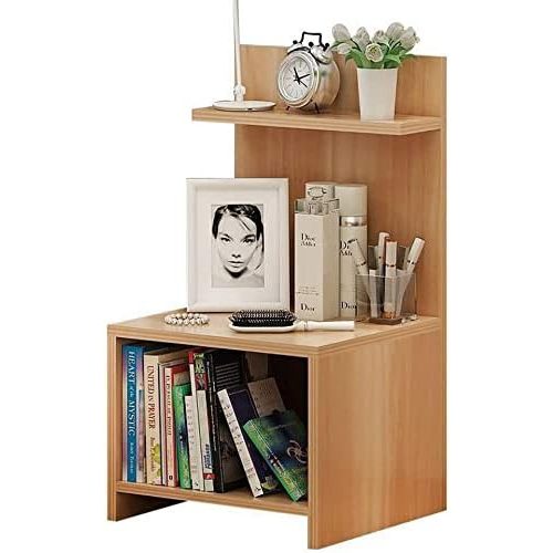 BELVEN - Oak Brown Bedside Storage Table