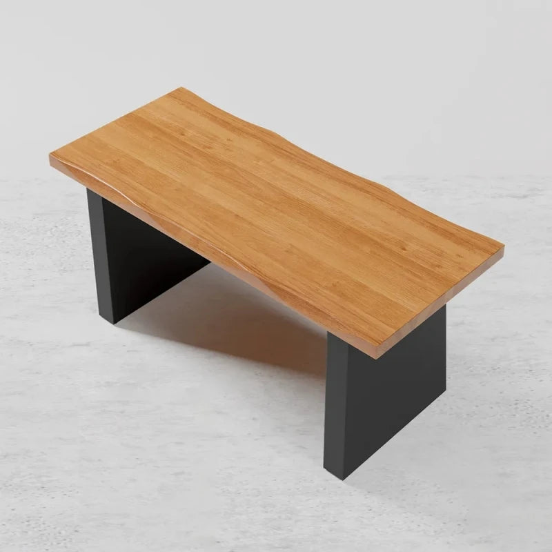 ABIR – Black & Brown Manager Table with Squiggly Details