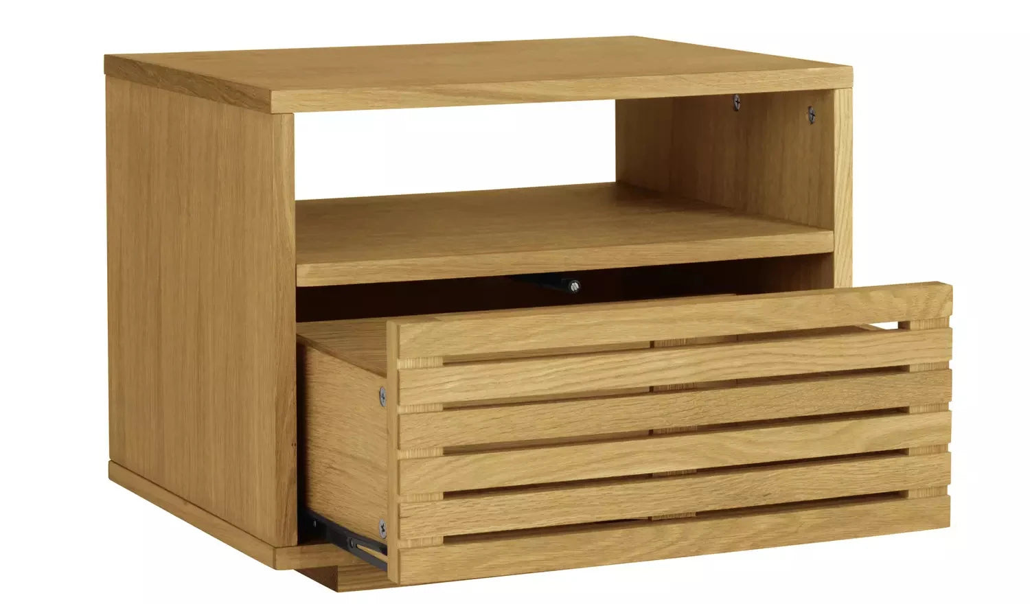 SANOR – Light Brown Slated Drawer Night stand Pair