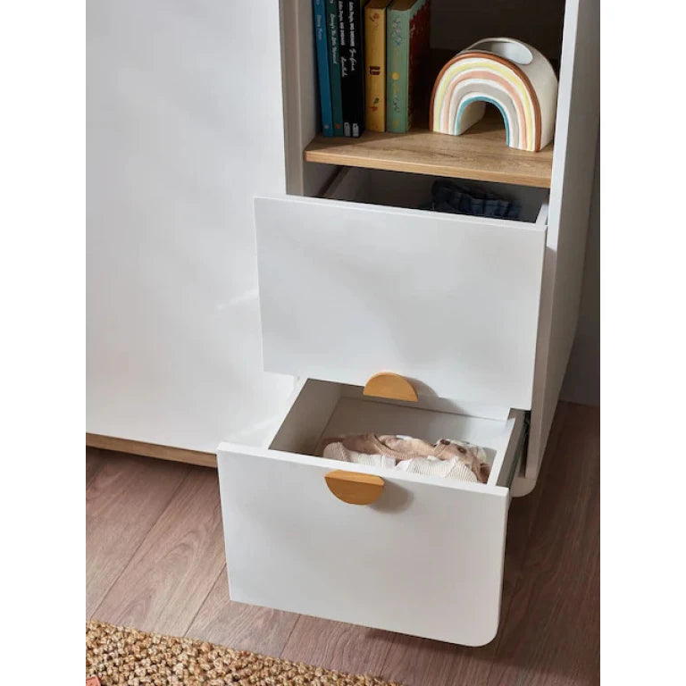 TUMBLE – Scandinavian Design Kids Wardrobe with Bookshelf