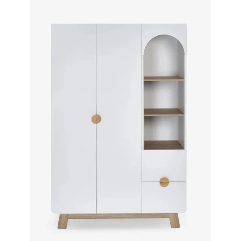 TUMBLE – Scandinavian Design Kids Wardrobe with Bookshelf