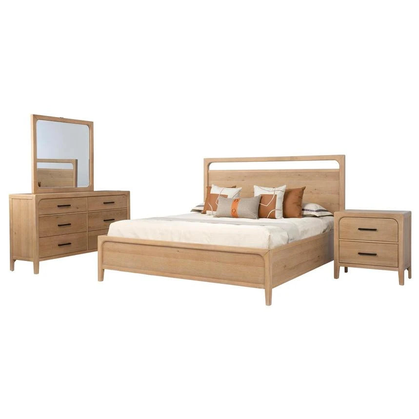 SOLANO – Minimalist Design Oak Brown Bedroom Set