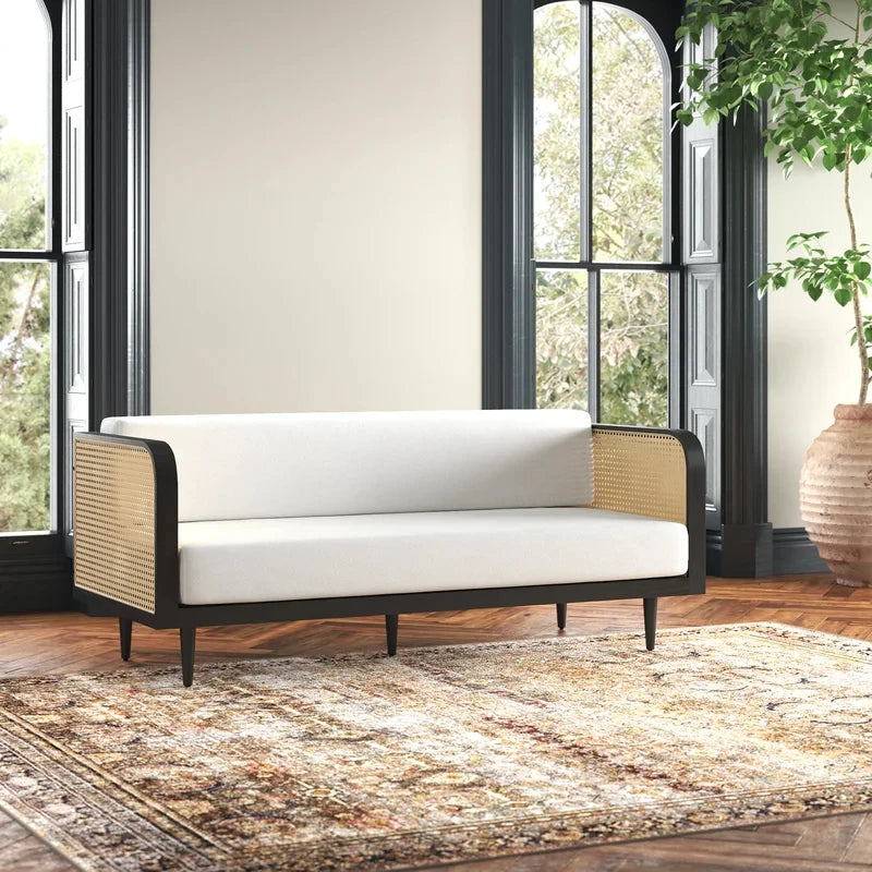 LYTA – Day Bed with Cane Worked Side Panels