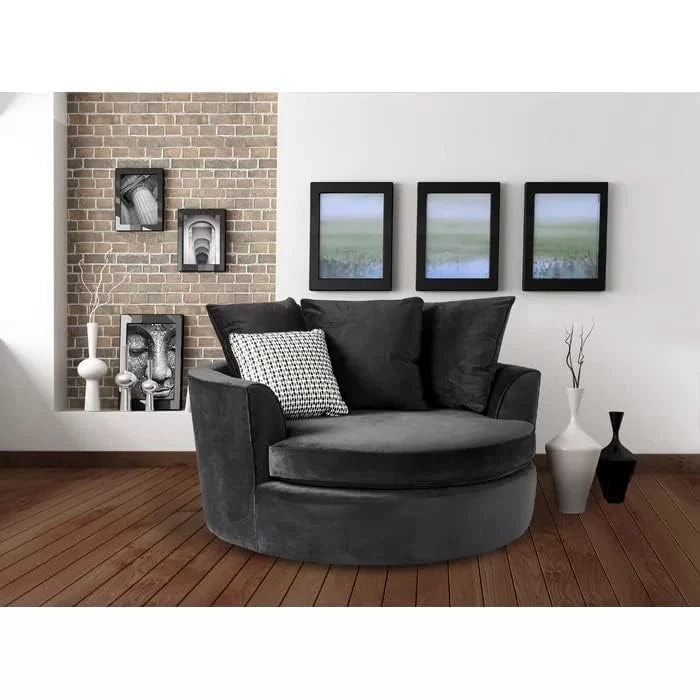 TOSSBAL – Round Barrel Chair with Comfy Cushions