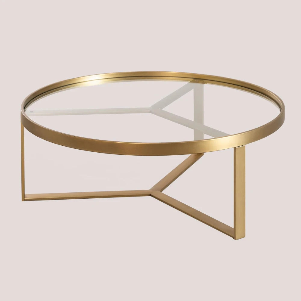 ROXX – Triangular Frame Round Coffee Table