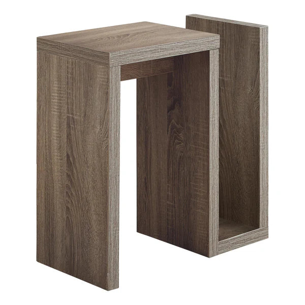 PRESTIEGE - Storage End Table Rustic Brown