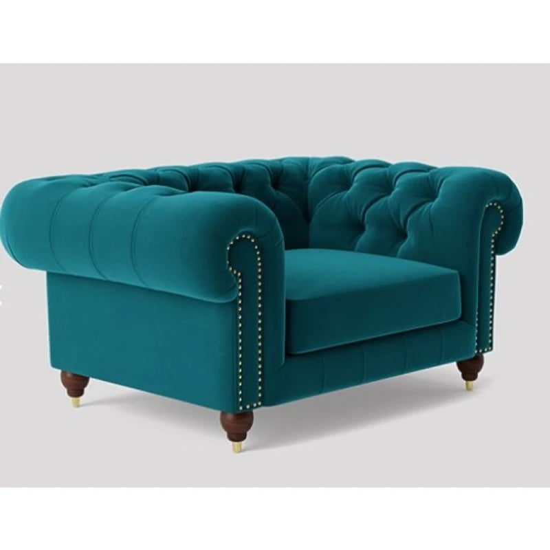 BILGE – Kingfisher Scrolled Arm Love Seat