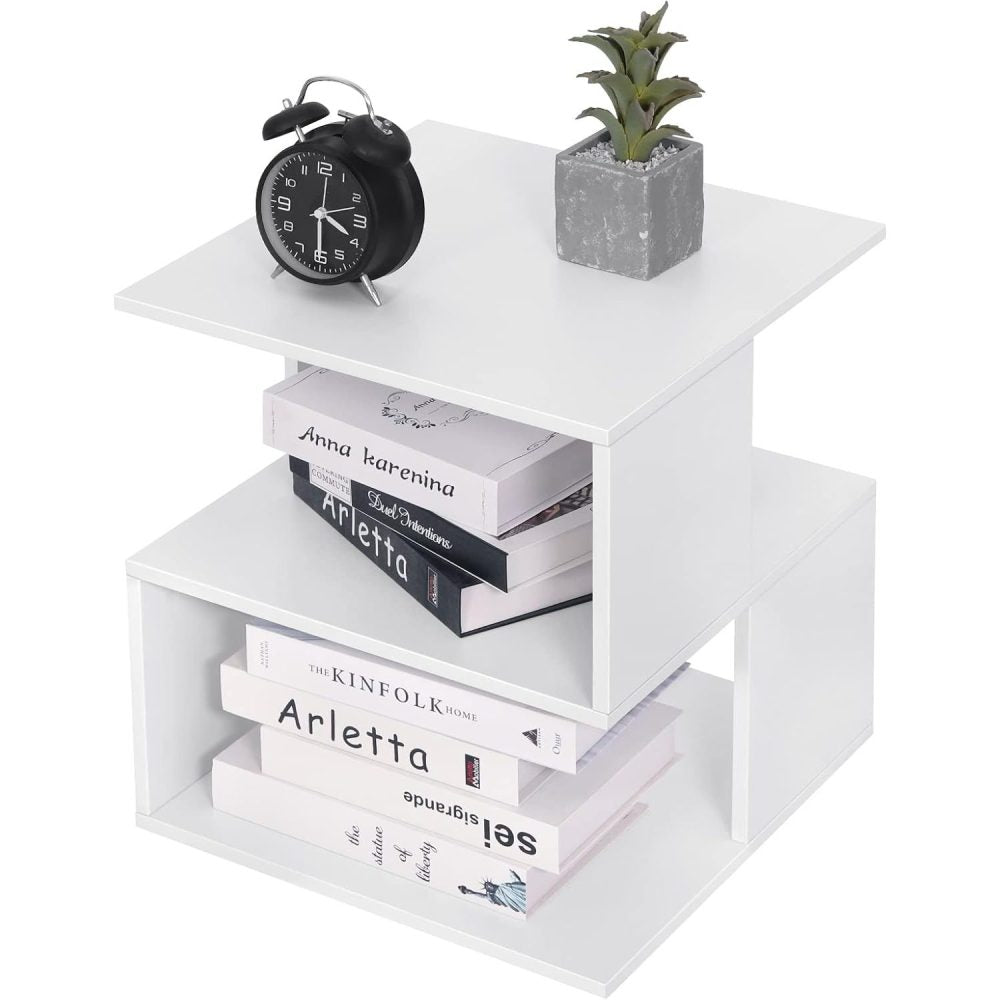 MILLIMUN - Side Storage Nightstand White