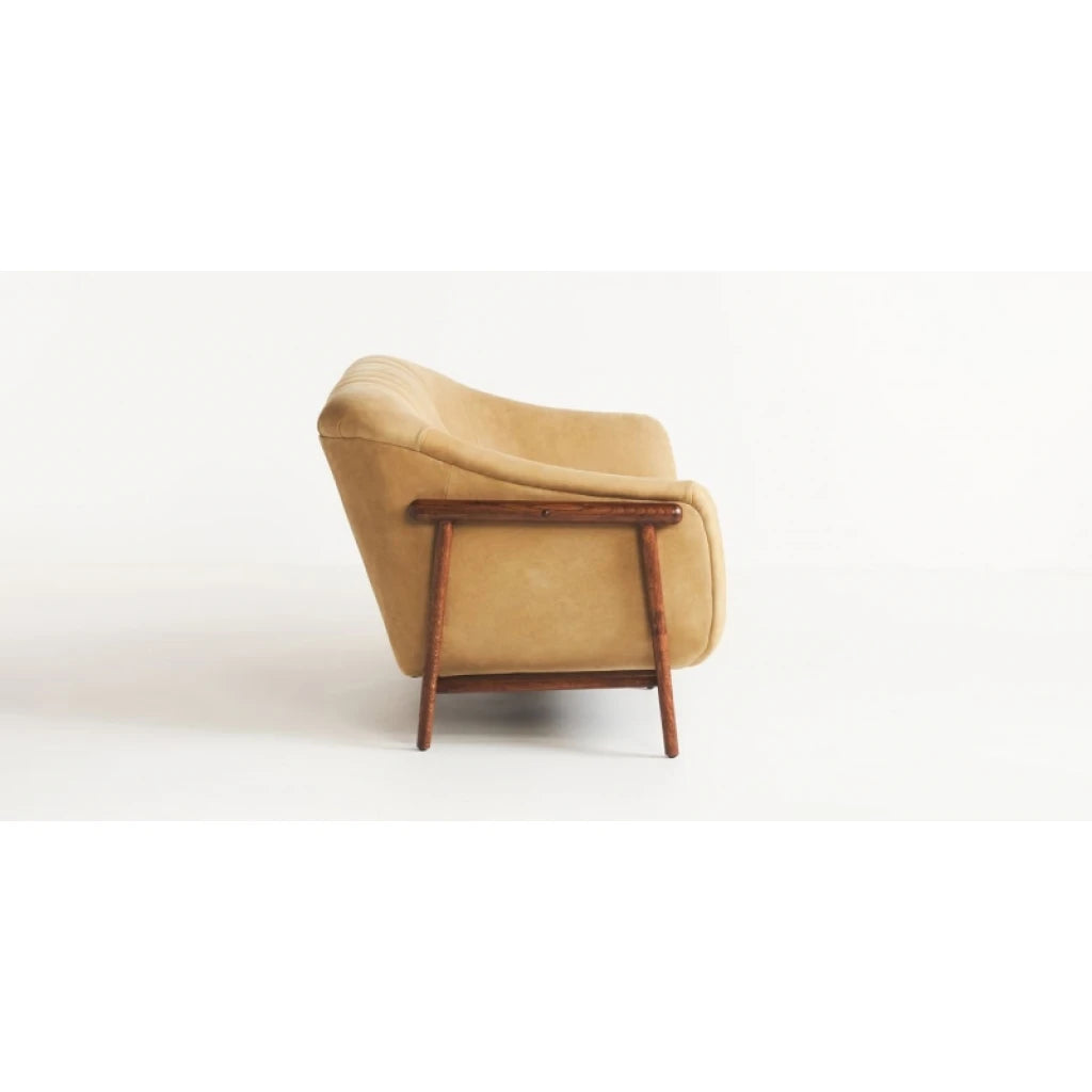 OZGE – Three Seater Channeled Tufted Sofa