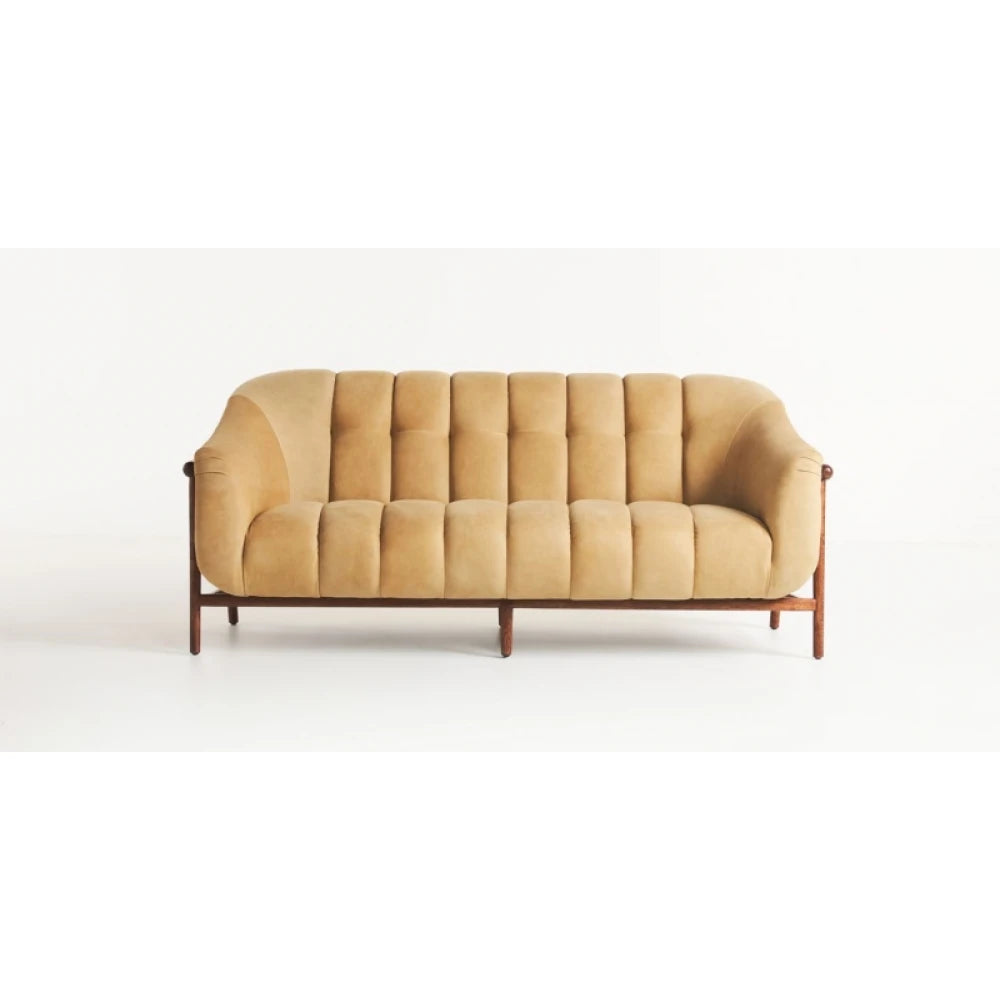 OZGE – Three Seater Channeled Tufted Sofa