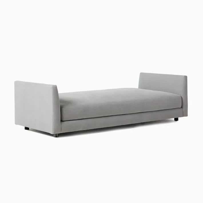 NEVE – Storm Grey Velvet Backless Daybed