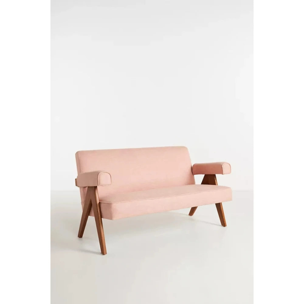 ENARA – Mist Pink Classic Two Seater Sofa
