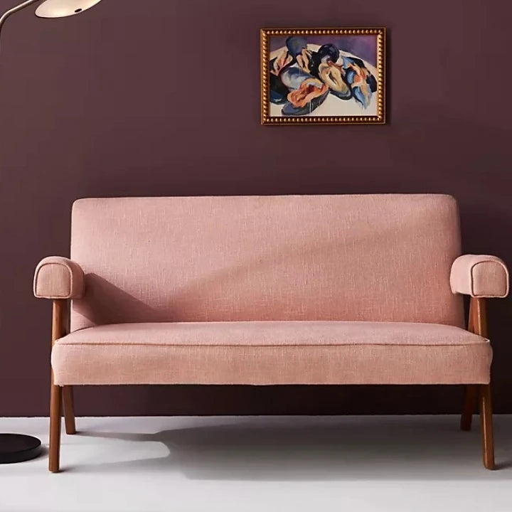 ENARA – Mist Pink Classic Two Seater Sofa