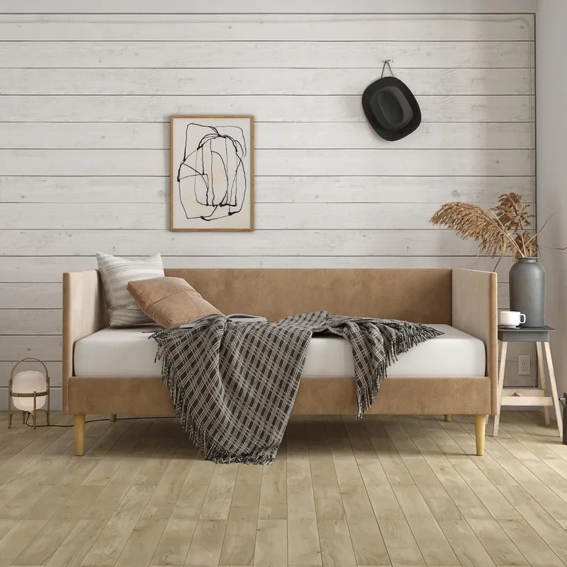 AURORA – Tan Velvet Daybed