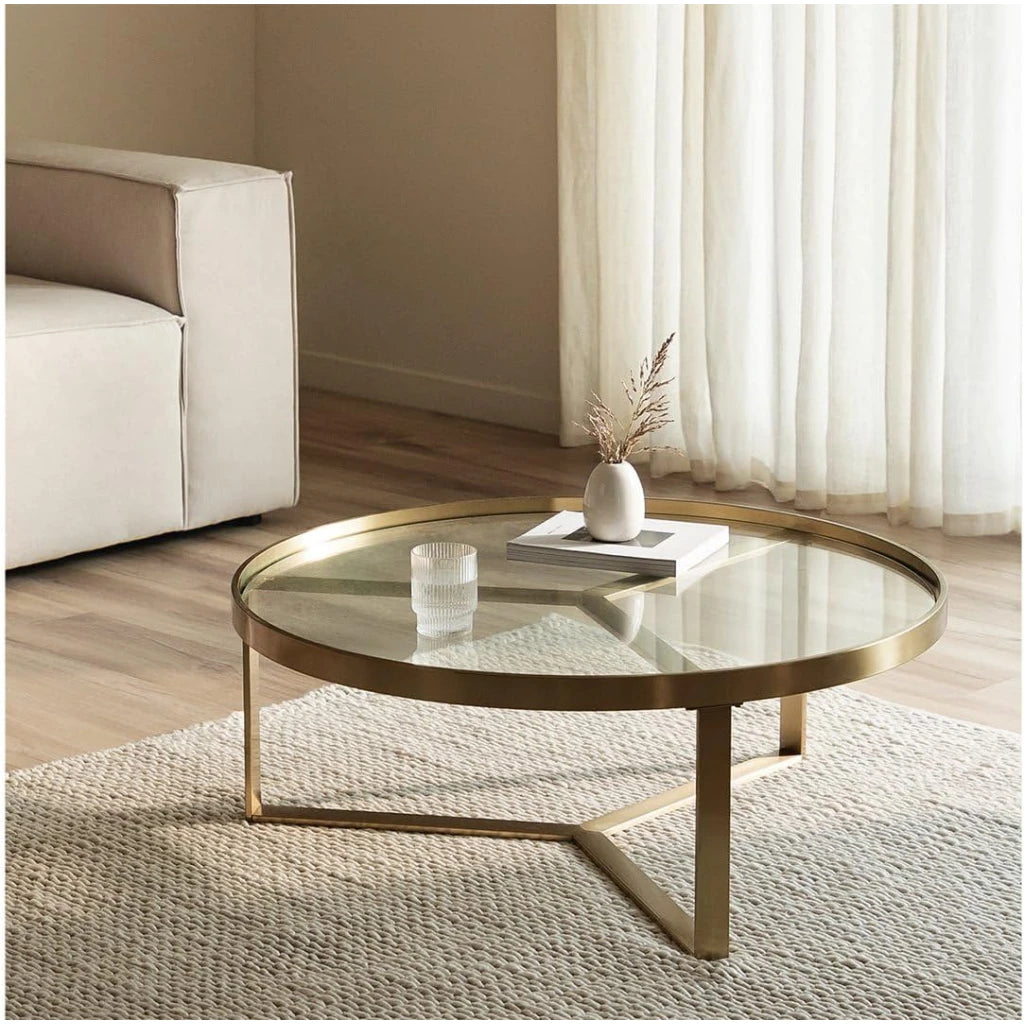 ROXX – Triangular Frame Round Coffee Table