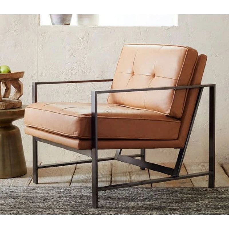 RIBEIRO – Black Metallic Frame Sofa Arm Chair