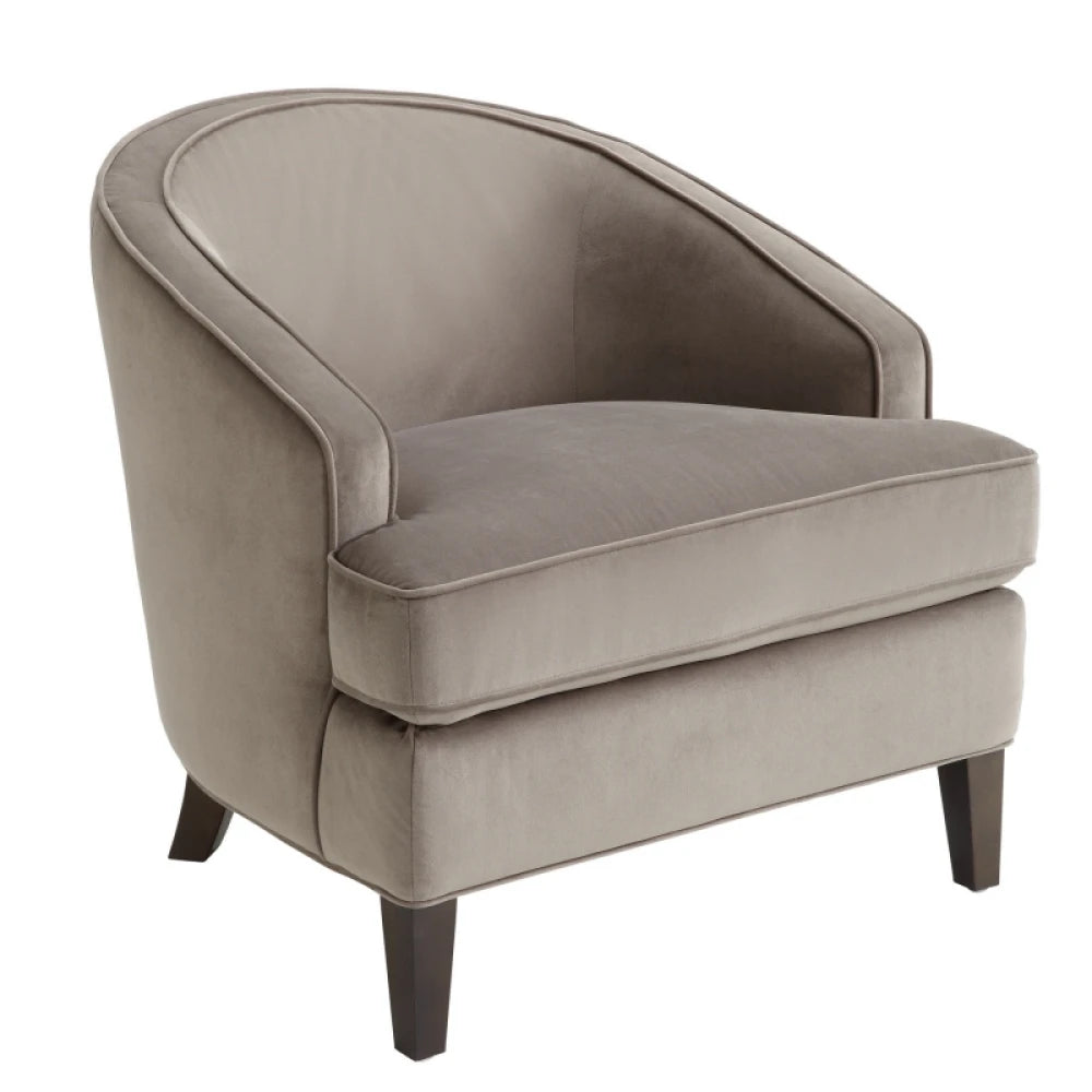 REZOBAR – Grey Round Back Lounge Chair