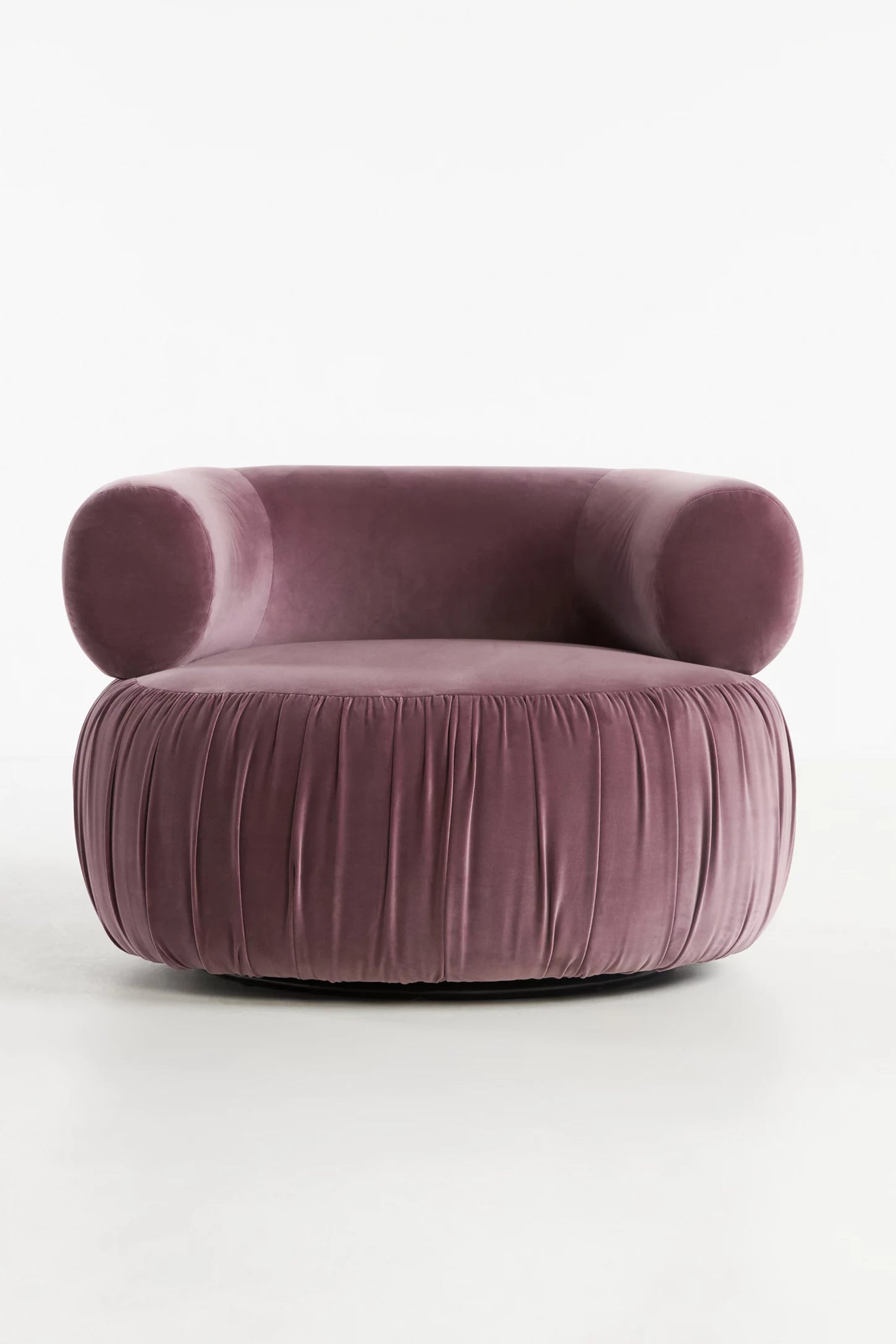 VELLUM – Chic Round Accent Chair in Purple