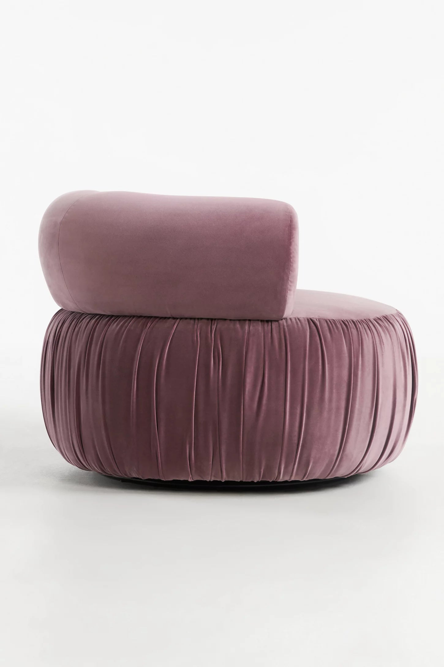 VELLUM – Chic Round Accent Chair in Purple