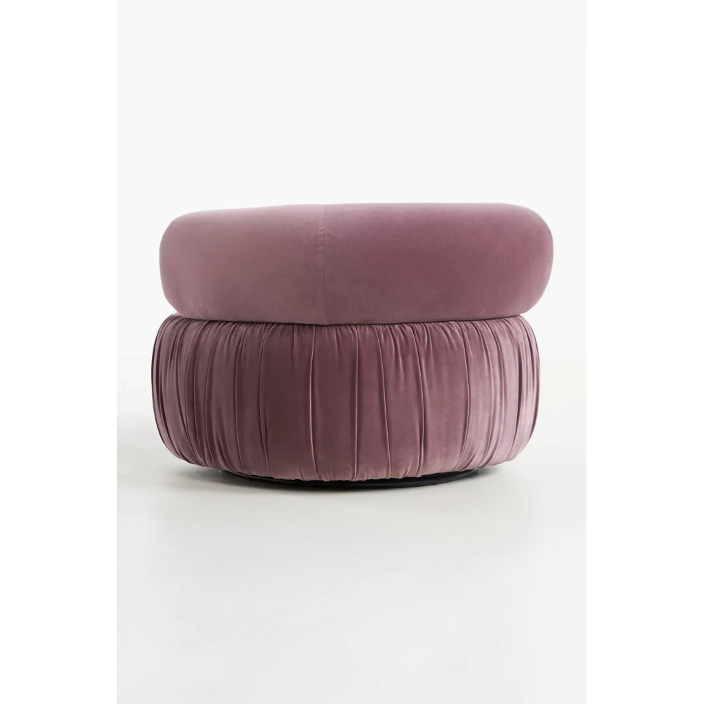 VELLUM – Chic Round Accent Chair in Purple
