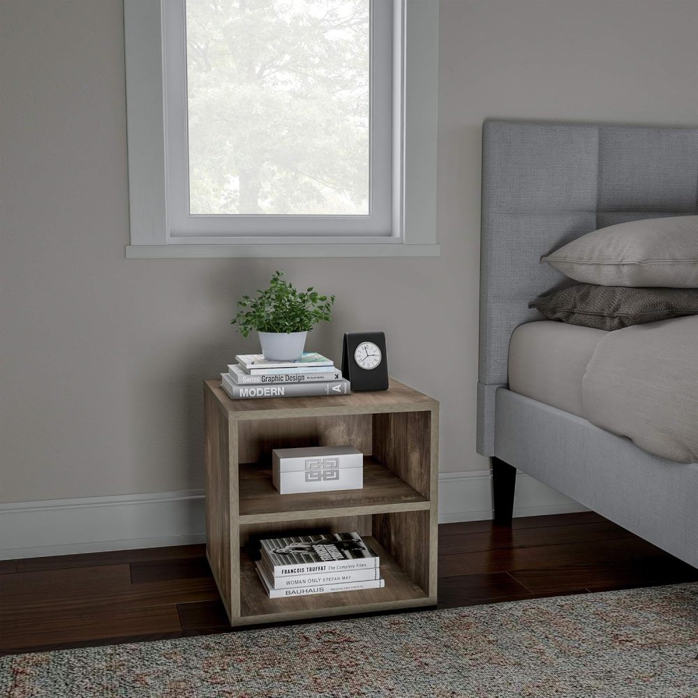 CAFFAIRE - Storage Shelf End Table Wooden Brown