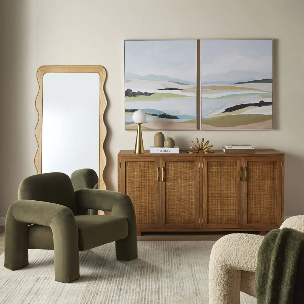 RODIN – Olive Green Modern Tubular Sofa Arm Chair