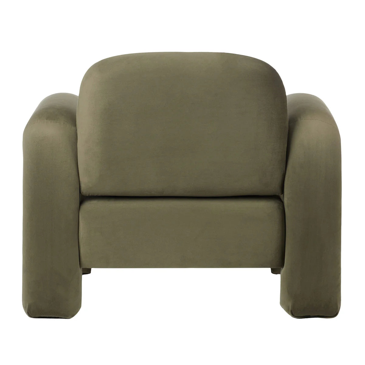 RODIN – Olive Green Modern Tubular Sofa Arm Chair