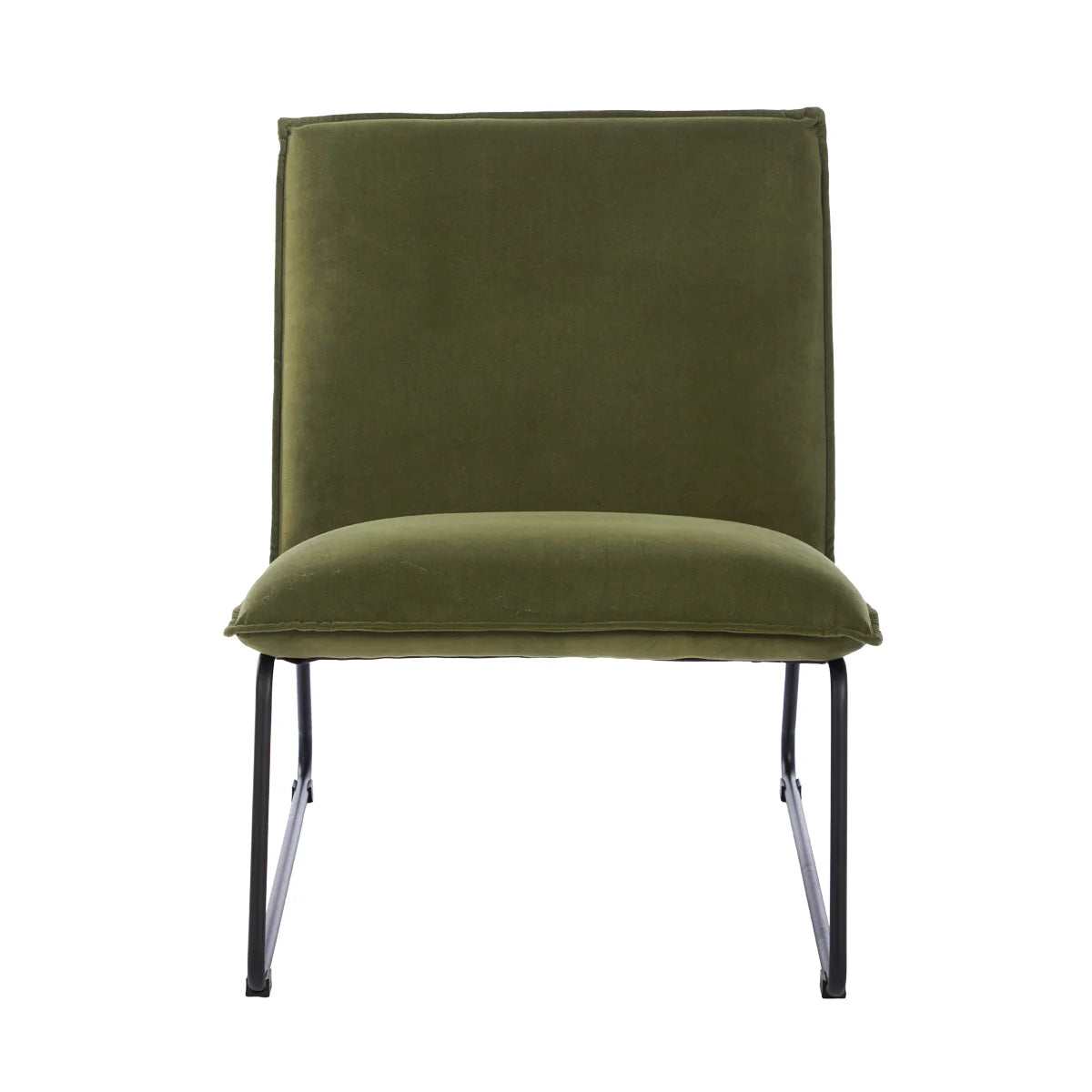 ZYRIC – Retro Style Olive Green Armless Chair