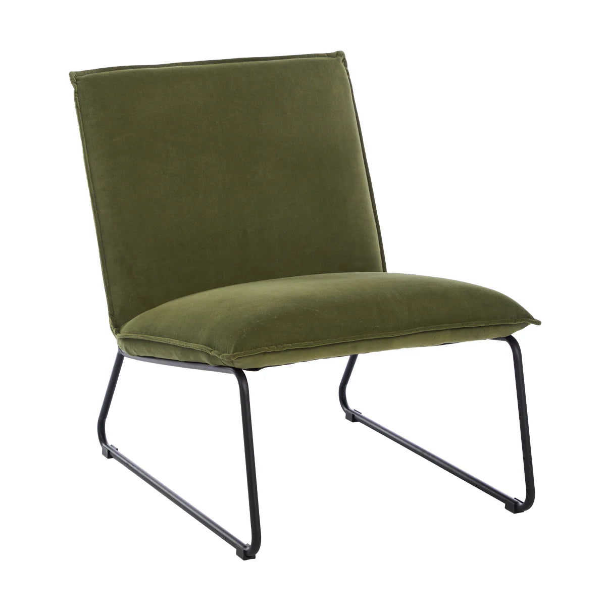 ZYRIC – Retro Style Olive Green Armless Chair
